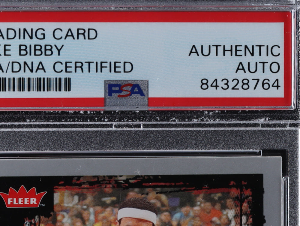 Mike Bibby Signed 2008-09 Fleer #49 (PSA)