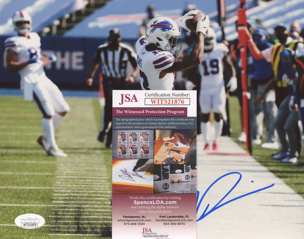 Gabriel Davis Signed Bills 8x10 Photo (JSA)