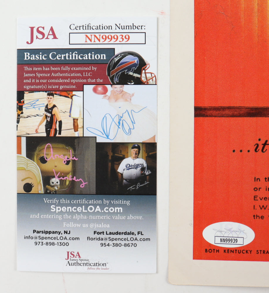 Willie Mays Signed 1958 "Ebony" Magazine (JSA)