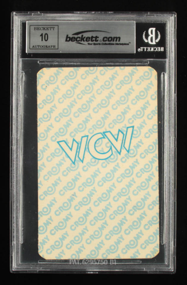 Ric Flair Signed 1991 Cromy WCW Luchadores #E2 - Autograph Graded Beckett (BGS) 10
