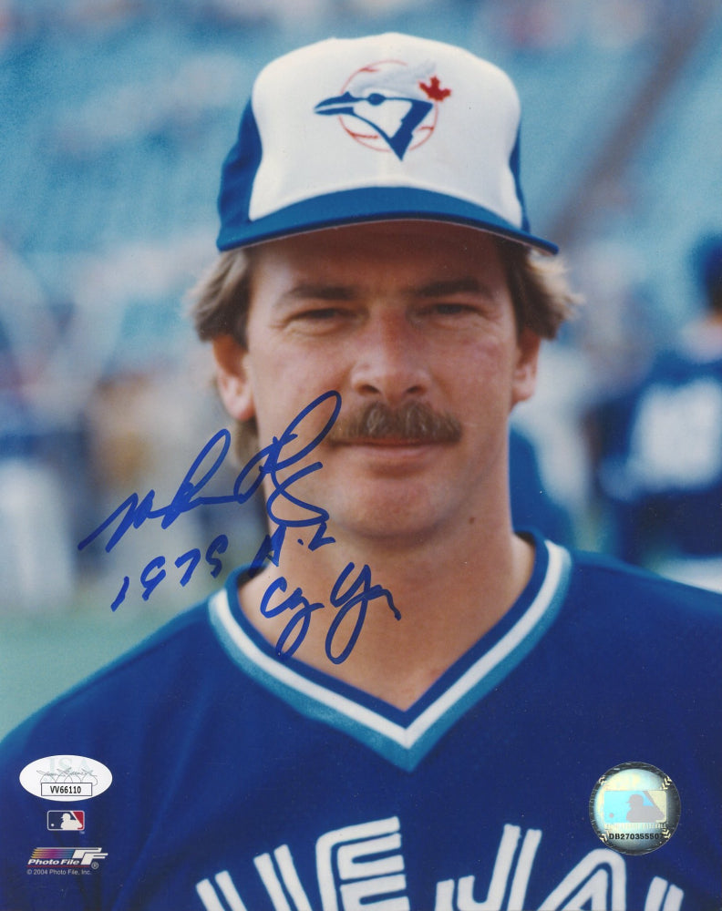 Mike Flanagan Signed (JSA) Blue Jays 8x10 Photo Inscribed "1979 A.L. Cy Young"