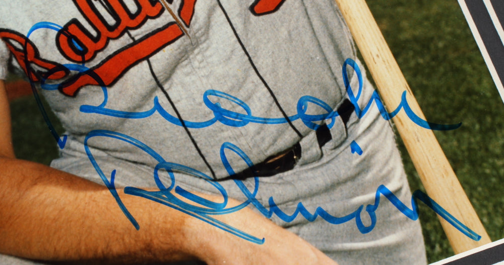 Brooks Robinson Signed (JSA) Orioles 16x20 Custom Matted Photo Display