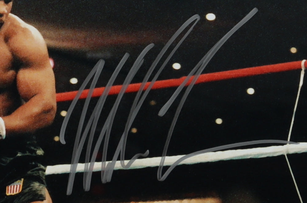 Mike Tyson Signed 18x22 Custom Framed Photo