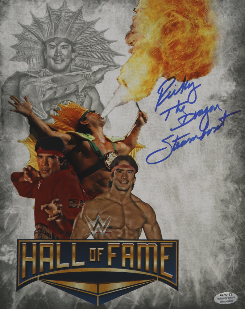 Ricky "The Dragon" Steamboat Signed WWE 8x10 Photo (Schwartz)