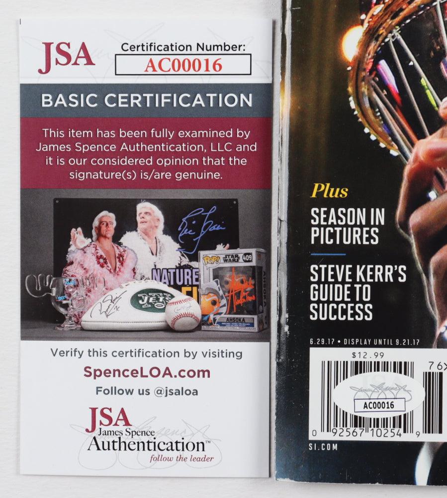 Kevin Durant Signed 2017 Sports Illustrated Magazine (JSA)