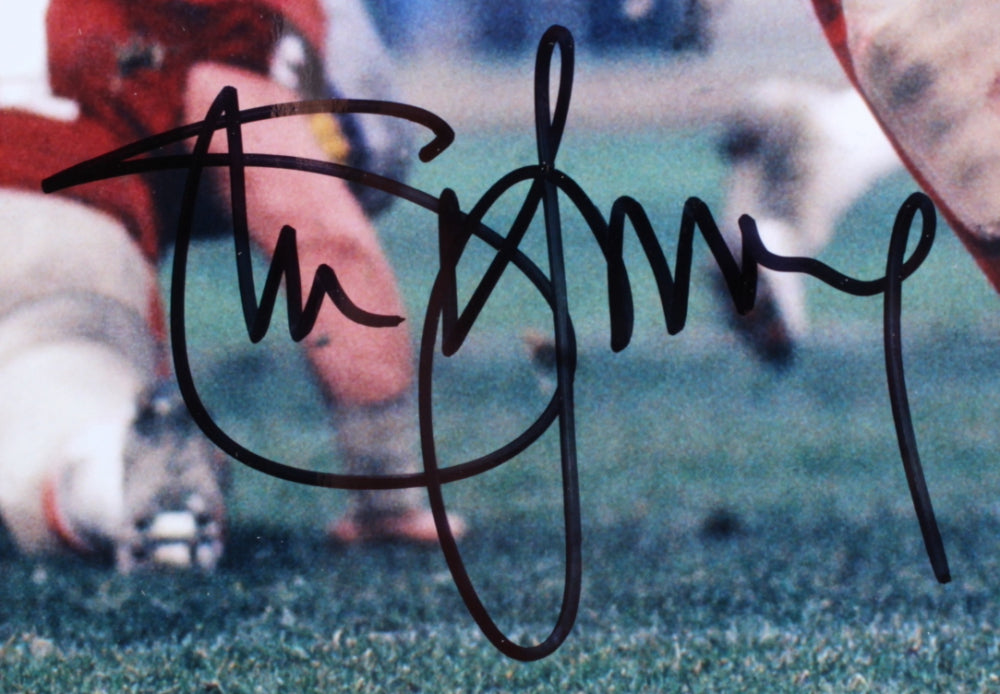 Steve Young Signed 49ers 14x24 Custom Matted Photo Display (Tristar & Young)