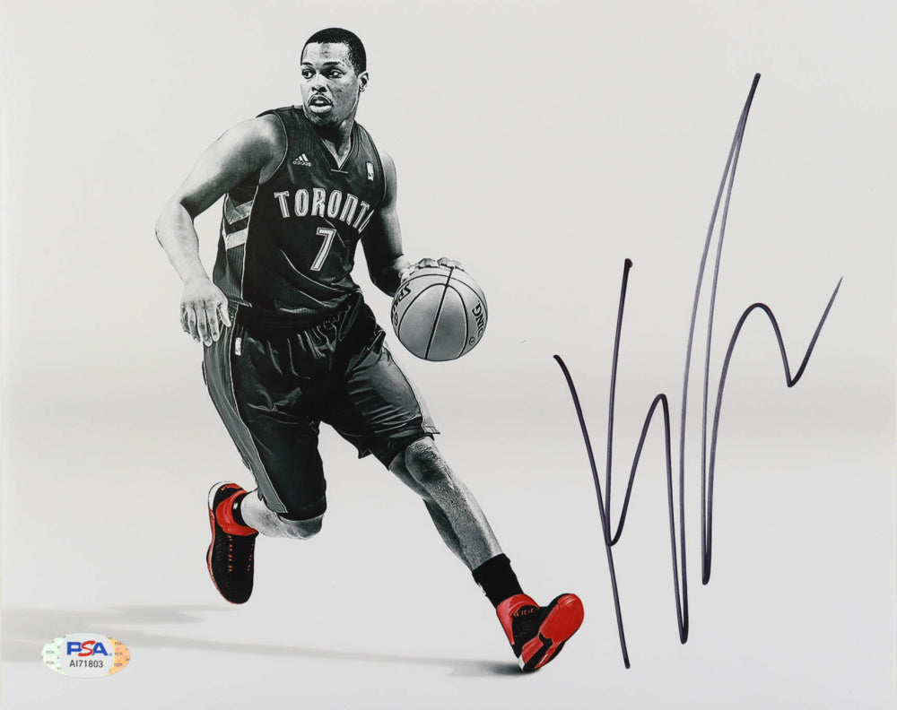 Kyle Lowry Signed Raptors 8x10 Photo (PSA)