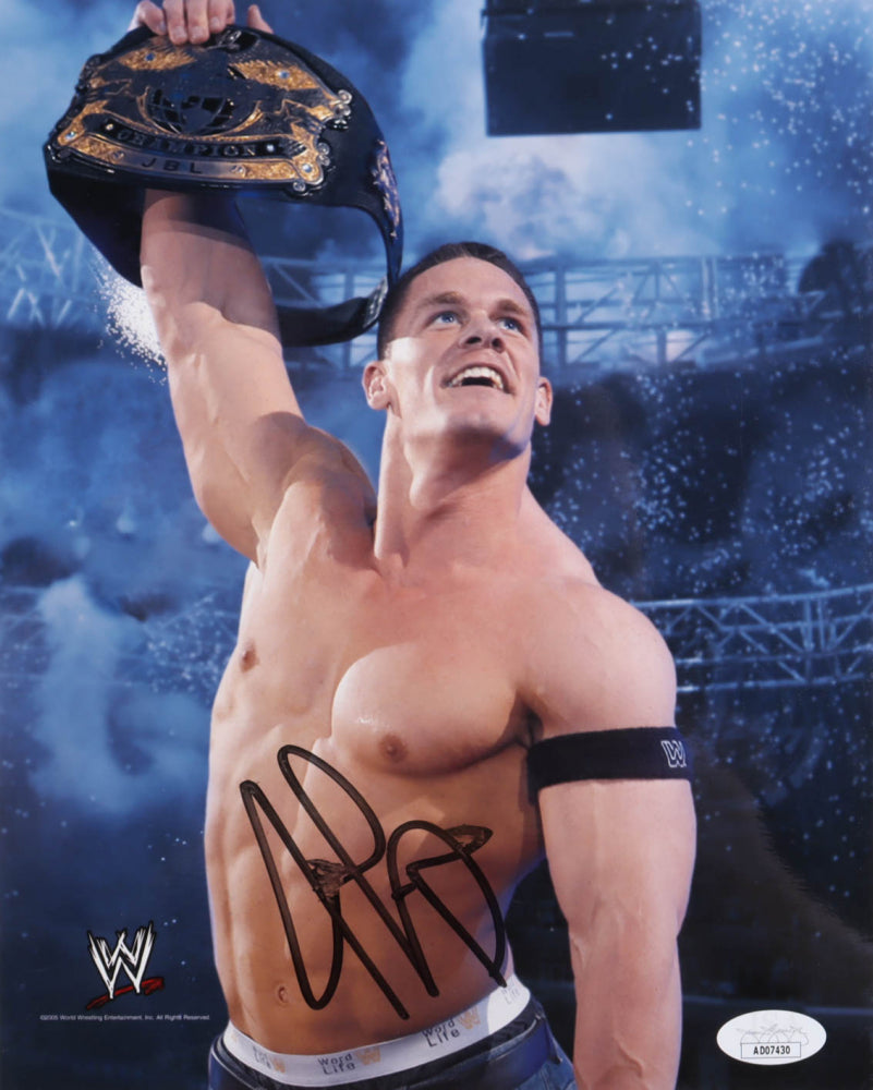 John Cena Signed WWE 8x10 Photo (JSA)