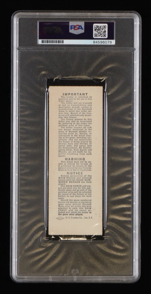 Reggie Jackson Signed 1974 World Series Game 4 Ticket - Autograph Graded PSA 10