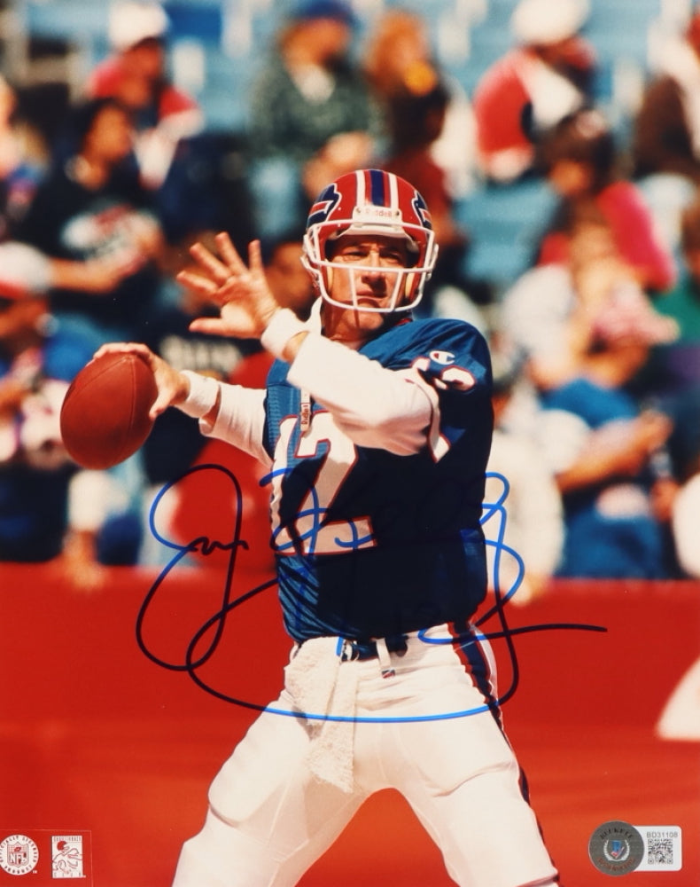 Jim Kelly Signed Bills 8x10 Photo (Beckett)