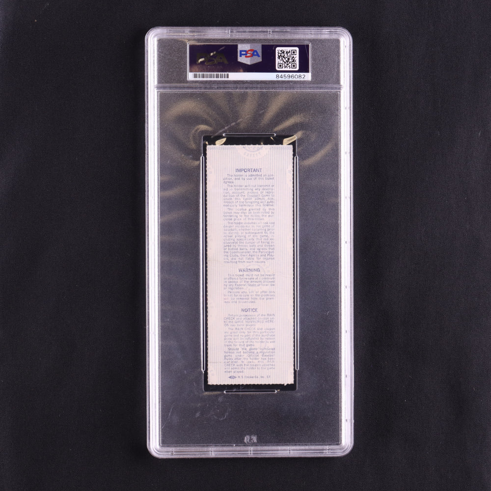 Reggie Jackson Signed 1981 World Series Game 1 Ticket Stub (PSA 10)