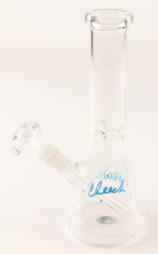 Cheech Marin & Tommy Chong Signed (Beckett) 10" Glass Bong (Beckett) Beckett Witnessed