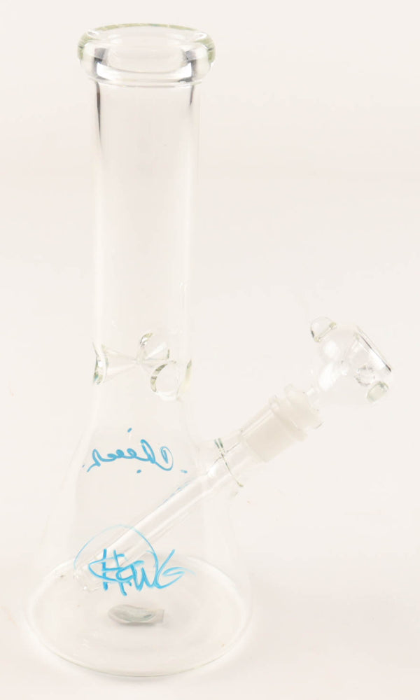 Cheech Marin & Tommy Chong Signed (Beckett) 10" Glass Bong (Beckett) Beckett Witnessed