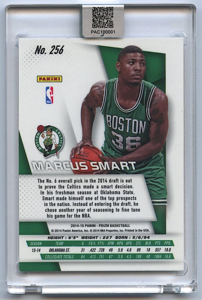 Marcus Smart Signed 2014-15 Panini Prizm #256 (PA Encapsulated) - Rookie Card
