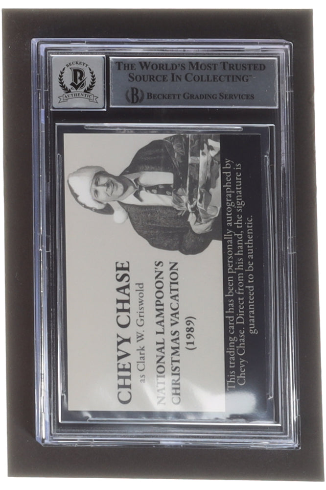 Chevy Chase Signed "National Lampoon's Christmas Vacation" Trading Card - Autograph Graded - BGS 10