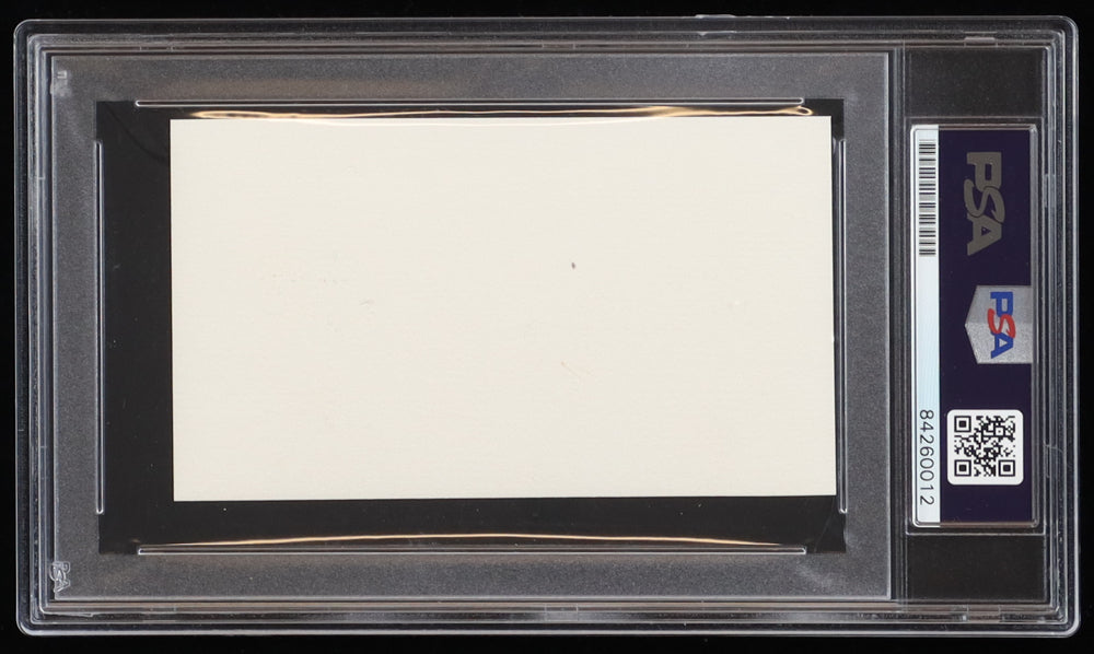 Walker Melville ‘Bud’ Mahurin Signed 3x5 Cut (PSA) - US Air Force WWII