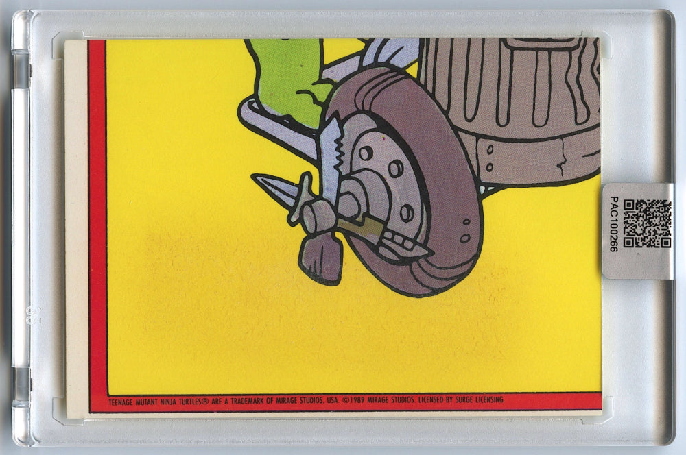 Kevin Eastman Signed 1989 Topps TMNT Series 1 Stickers #5 The Shredder - (PA Encapsulated)