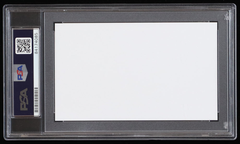 Wayne Fisk Signed 3x5 Cut (PSA Encapsulated) - U.S. Air Force - Vietnam War