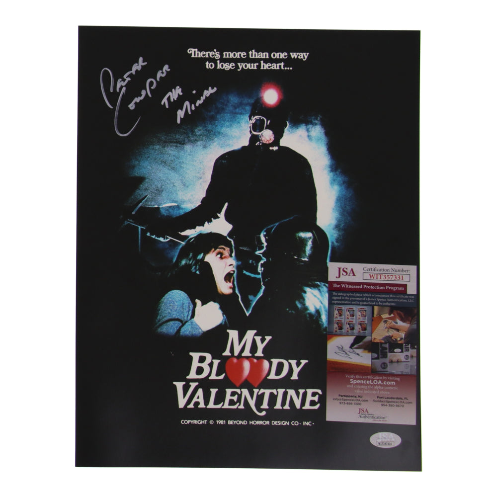 Peter Cowper Signed (JSA) "My Bloody Valentine" 11x14 Photo Inscribed "The Miner"
