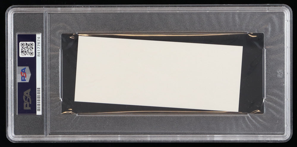 Tony LeVier Signed 2.5x5.5 Cut (PSA) - Air Racer - XP-80A Shooting Star