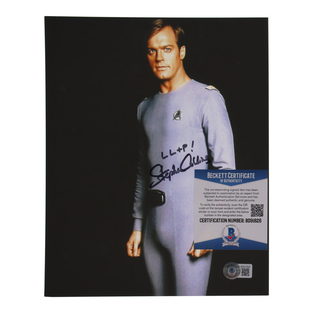 Stephen Collins Signed (Beckett) "Star Trek" 8x10 Photo Inscribed "LL+P!" - Decker