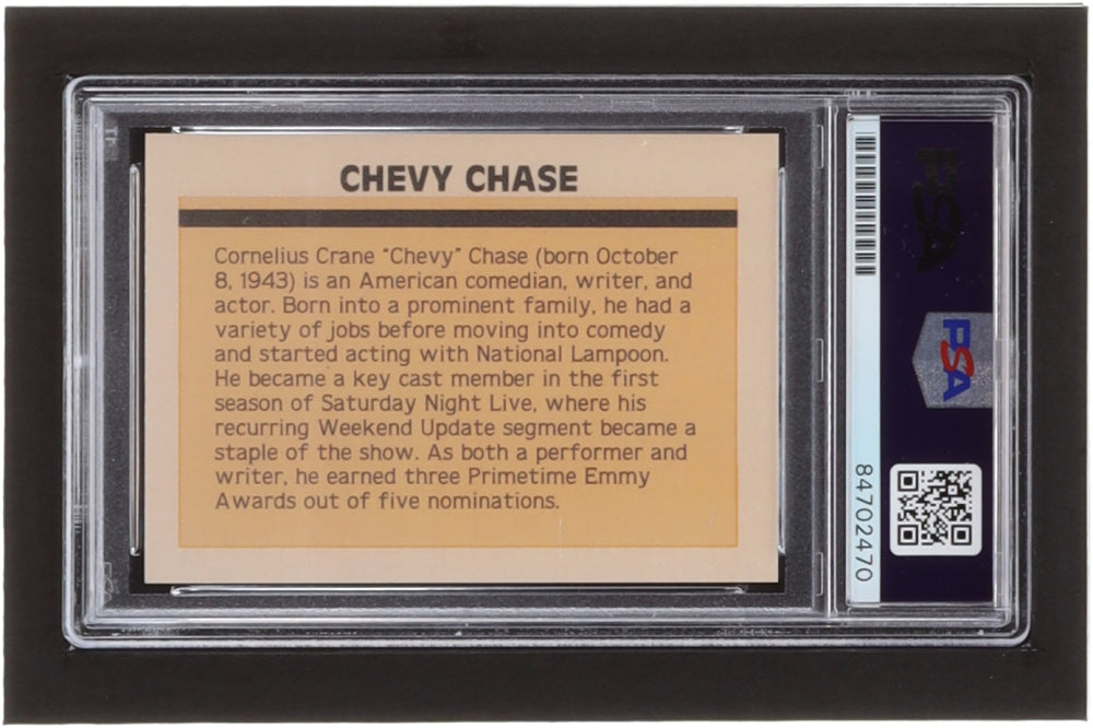 Chevy Chase Signed "National Lampoon's Vacation" Trading Card - Autograph Graded (PSA) 10