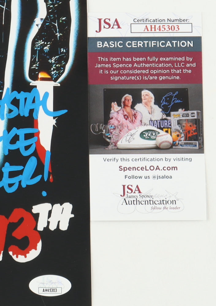 Ari Lehman Signed (JSA) "Friday the 13th" 8x10 Photo Inscribed "Jason 1" & "Crystal Lake Killer"