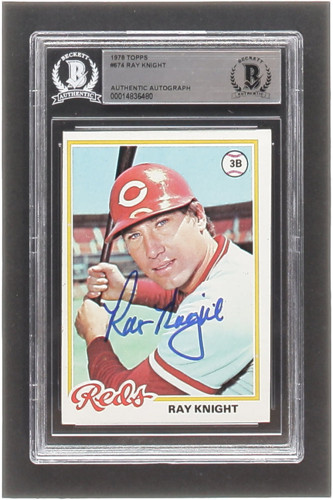 Ray Knight Signed 1978 Topps #674 RC (BGS) - Rookie Card