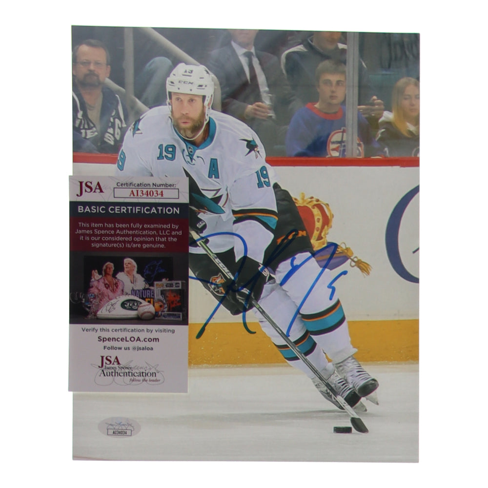Joe Thornton Signed Sharks 8x10 Photo (JSA)