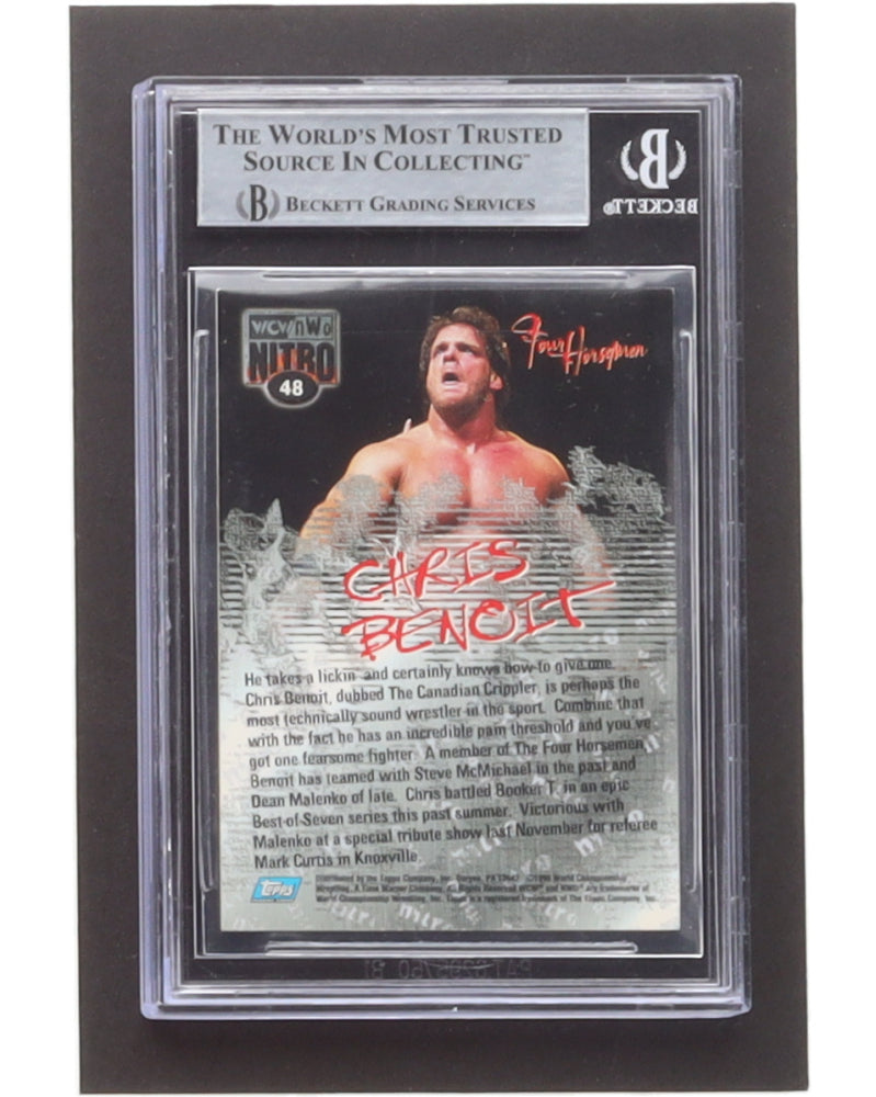 Chris Benoit Signed 1999 Topps WCW/nWo Nitro #48 (BGS)
