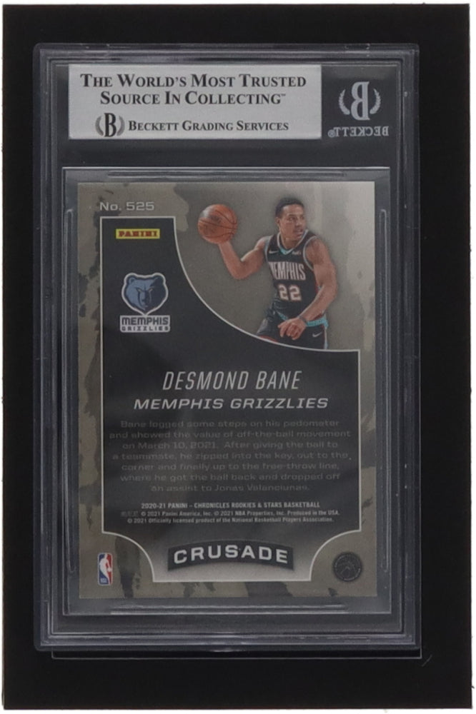 Desmond Bane Signed 2020-21 Panini Chronicles #525 Crusade (BGS) - Rookie Card