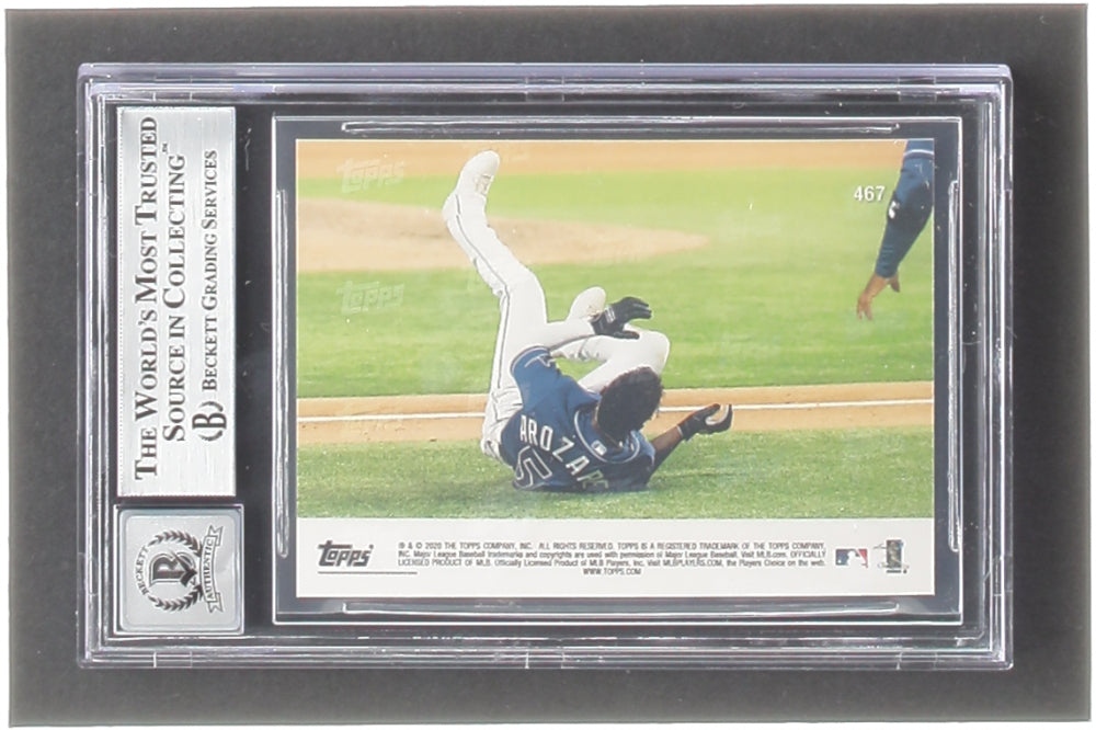 Randy Arozarena Signed 2020 Topps Now #467 - Autograph Graded Beckett (BGS) 10 - Rookie Card