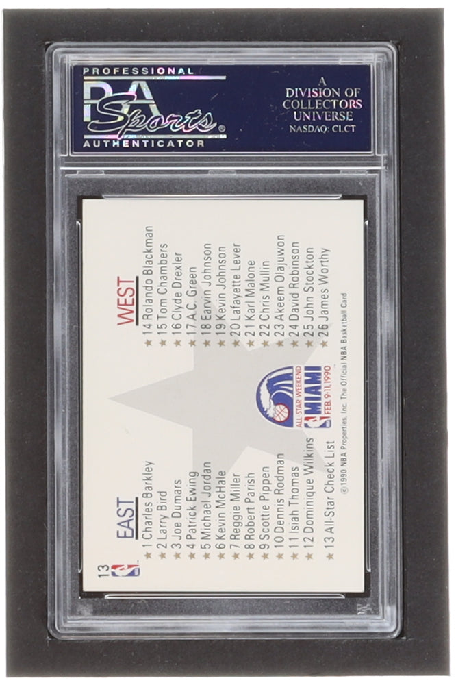 Chuck Daly Signed 1990 NBA Hoops All-Star Weekend #13 (PSA)