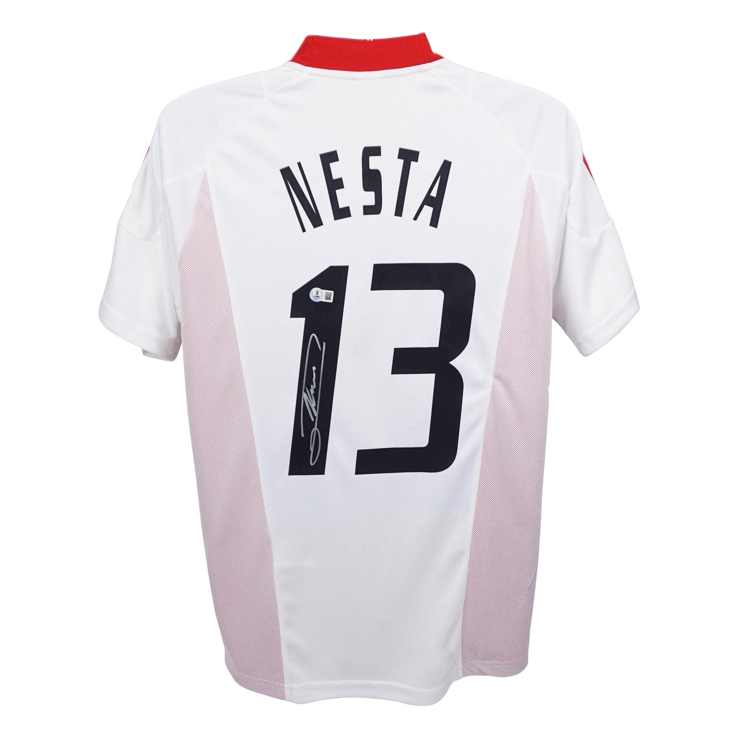 Alessandro Nesta Signed (Beckett) AC Milan Adidas Authentic Jersey