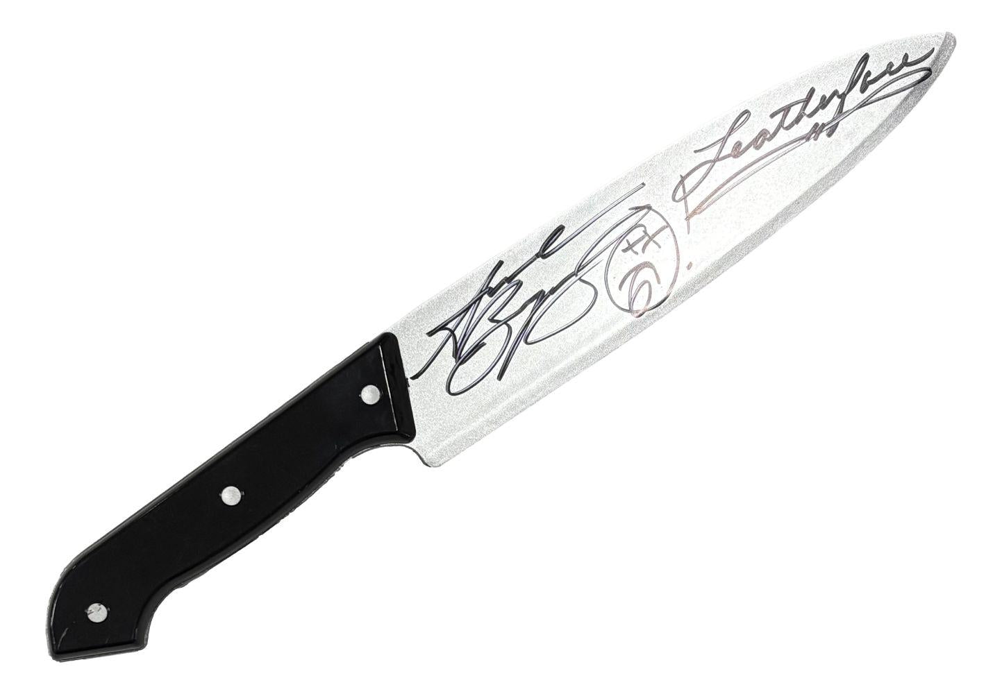 Andrew Bryniarski Signed (JSA) "The Texas Chainsaw Massacre" Toy Knife Inscribed "Leatherface"