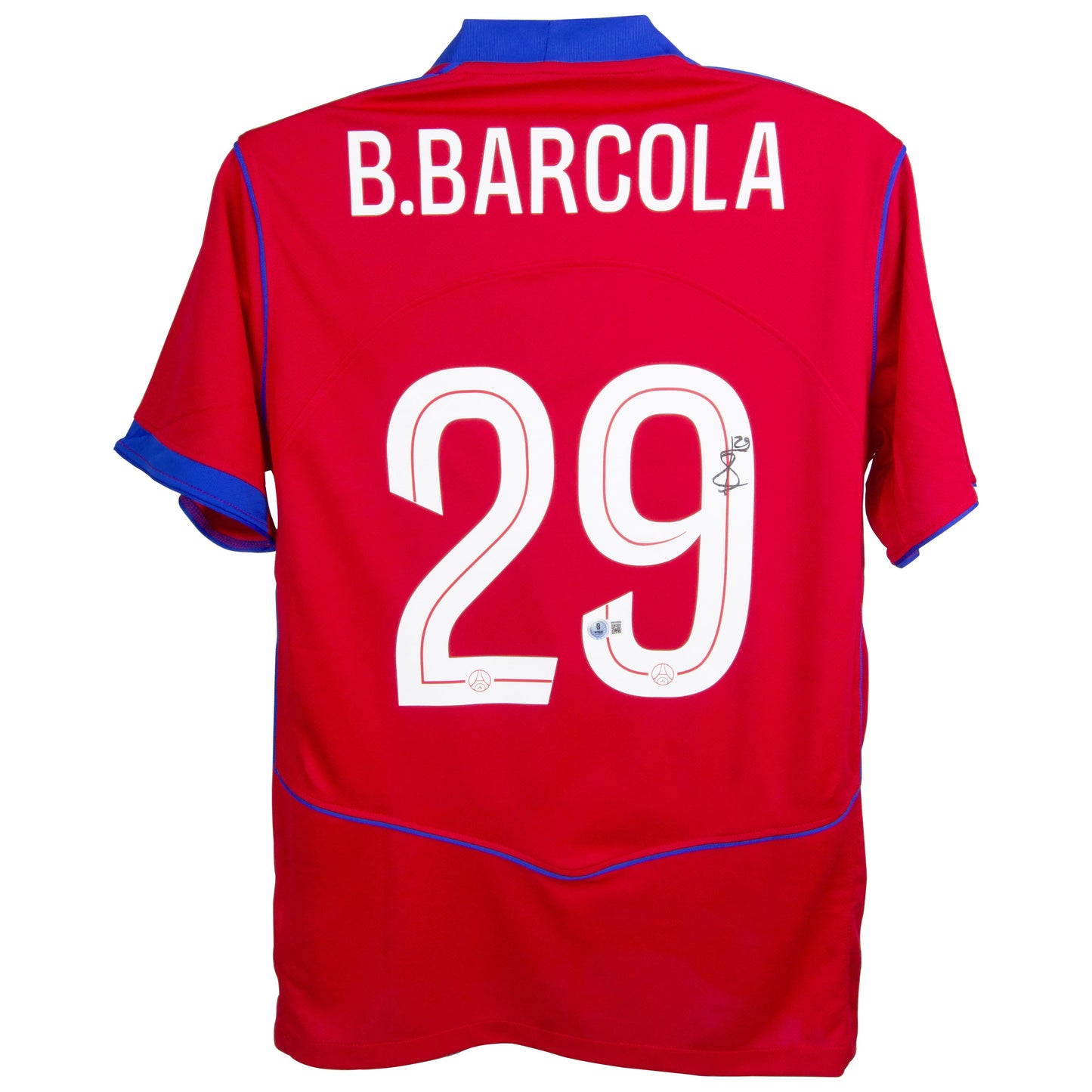 Bradley Barcola Signed (Beckett) Paris Saint-Germain Nike Authentic Jersey