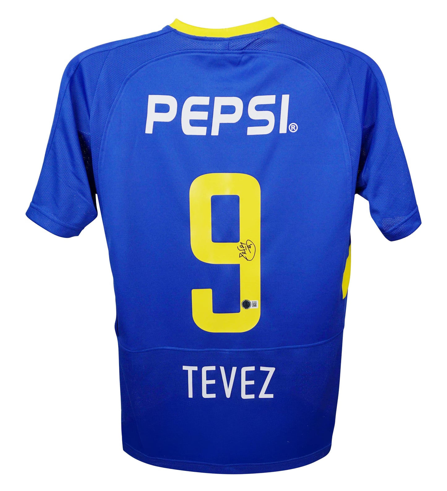 Carlos Tevez Signed Boca Juniors Nike Authentic Jersey (Beckett)