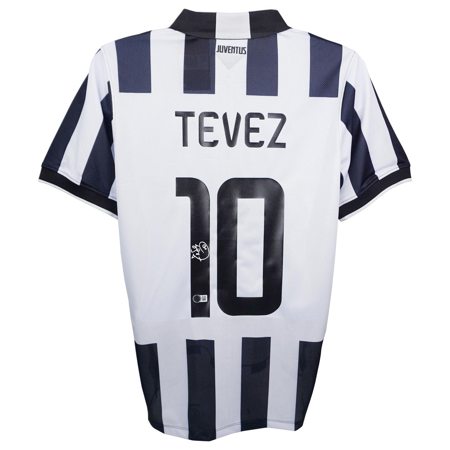 Carlos Tevez Signed (Beckett) Juventus Nike Authentic Jersey