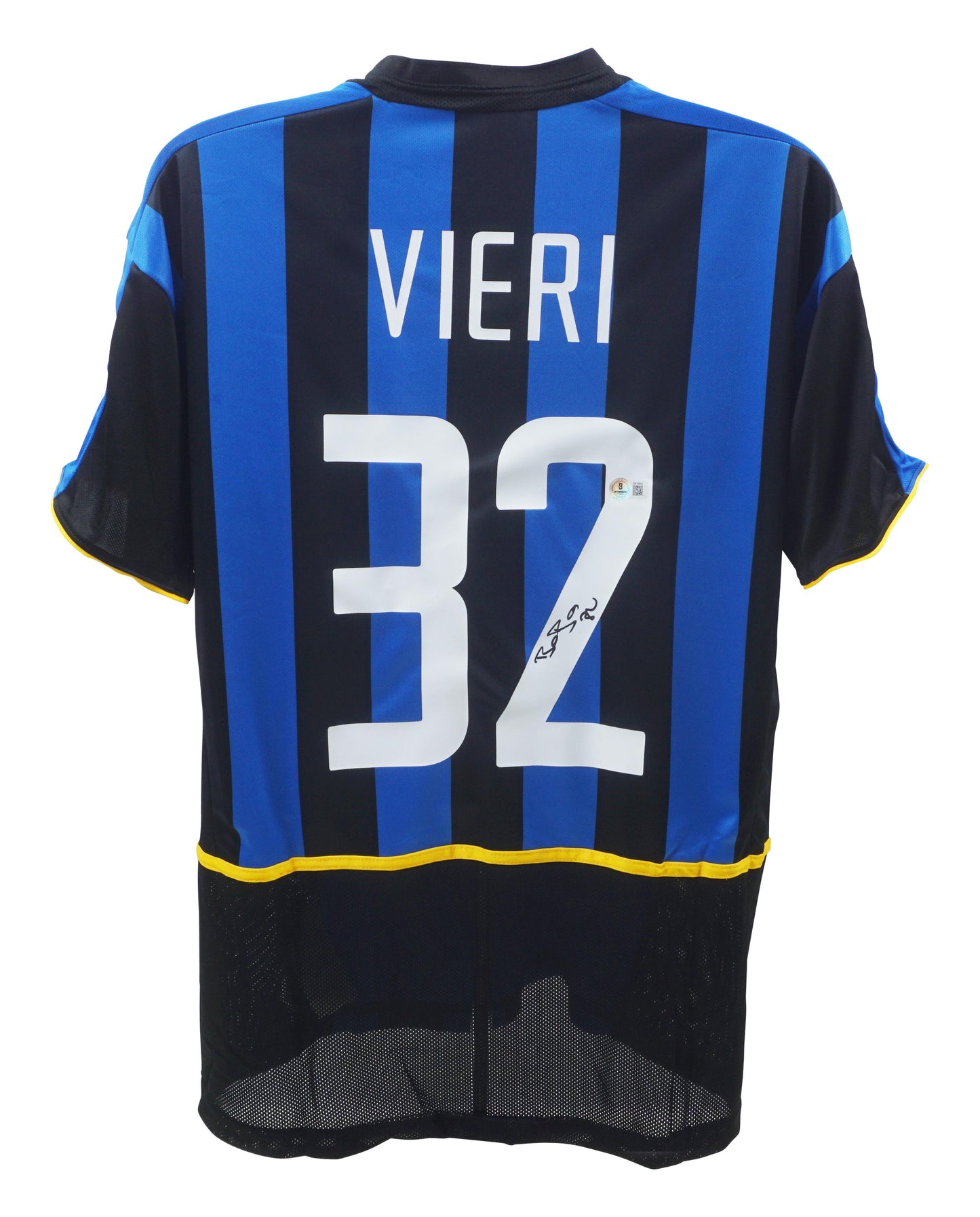 Christian Vieri Signed (Beckett) Inter Milan Nike Authentic Jersey