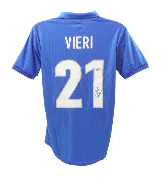 Christian Vieri Signed Italy Nike Authentic Jersey (Beckett)