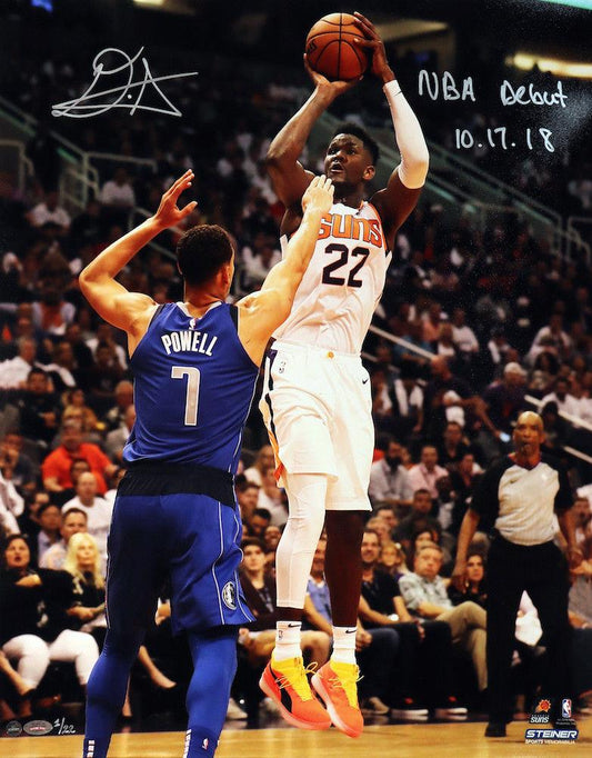 Deandre Ayton Signed Suns 16x20 Photo Inscribed "NBA Debut 10/17/18" (Game Day Legends & Steiner) Limited Edition # / 22