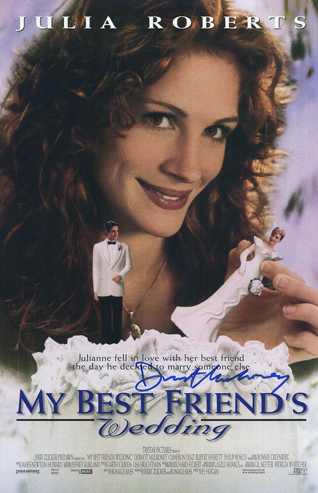 Dermot Mulroney Signed "My Best Friend's Wedding" 11x17 Movie Poster (Schwartz) Michael O'Neal