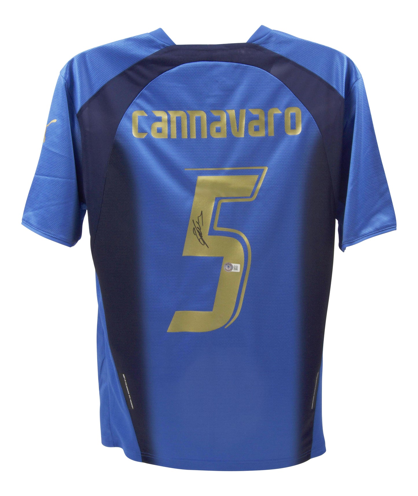 Fabio Cannavaro Signed (Beckett) Italy National Team Puma Authentic Jersey