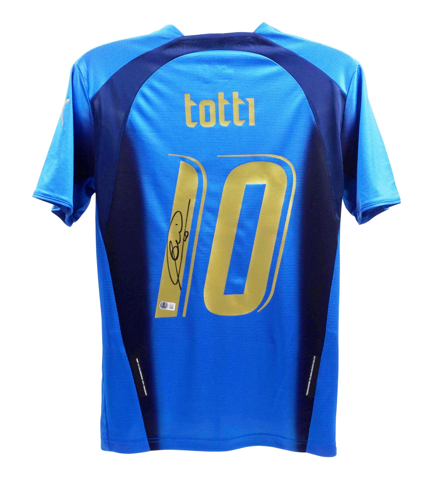 Francesco Totti Signed (Beckett) Italy National Team Puma Authentic Jersey