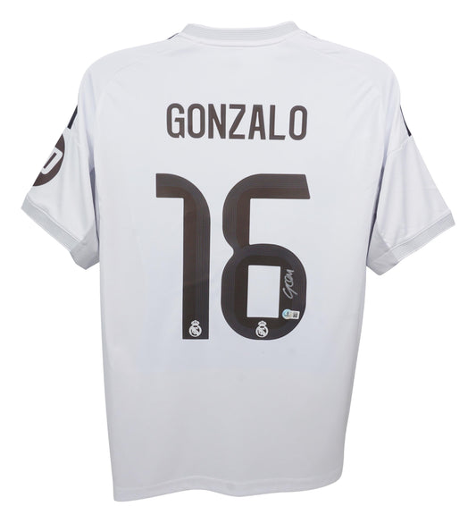 Gonzalo Garcia Signed (Beckett) Real Madrid Adidas Authentic Jersey