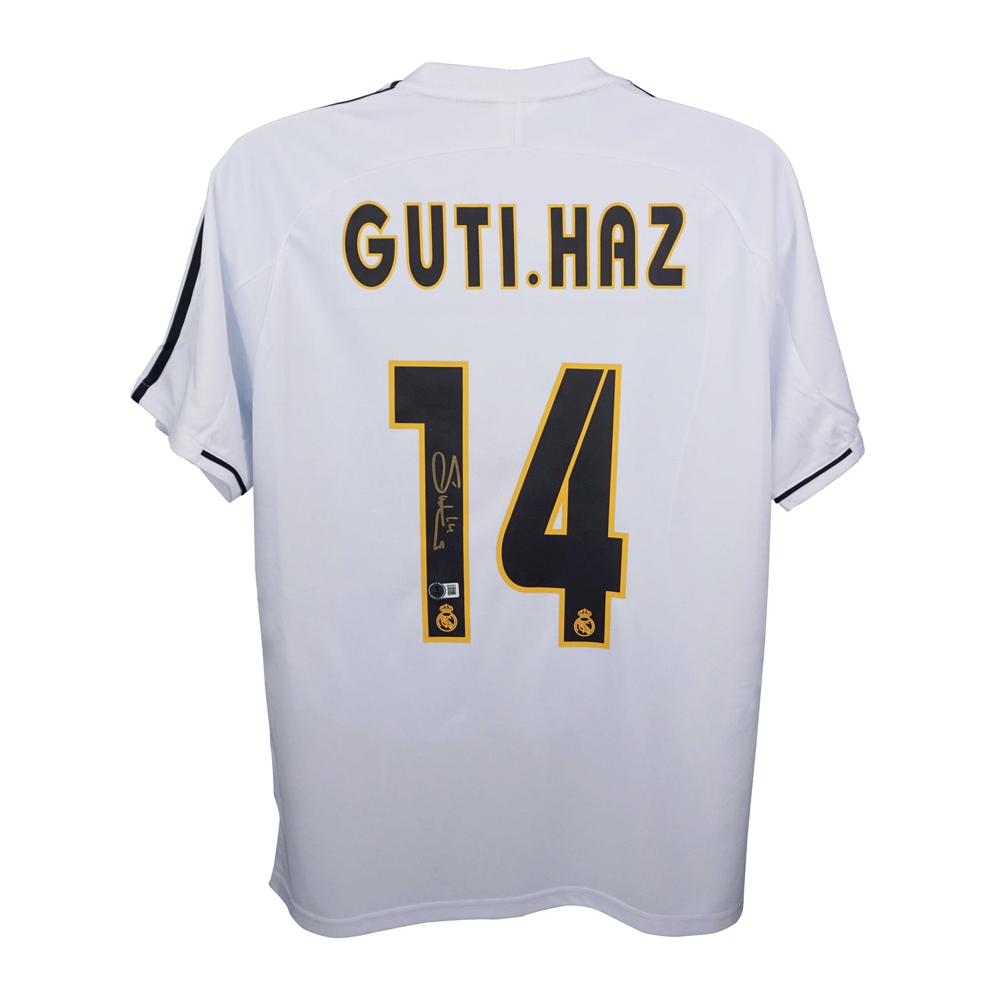 Guti Hernandez Signed (Beckett) Real Madrid Adidas Authentic Jersey