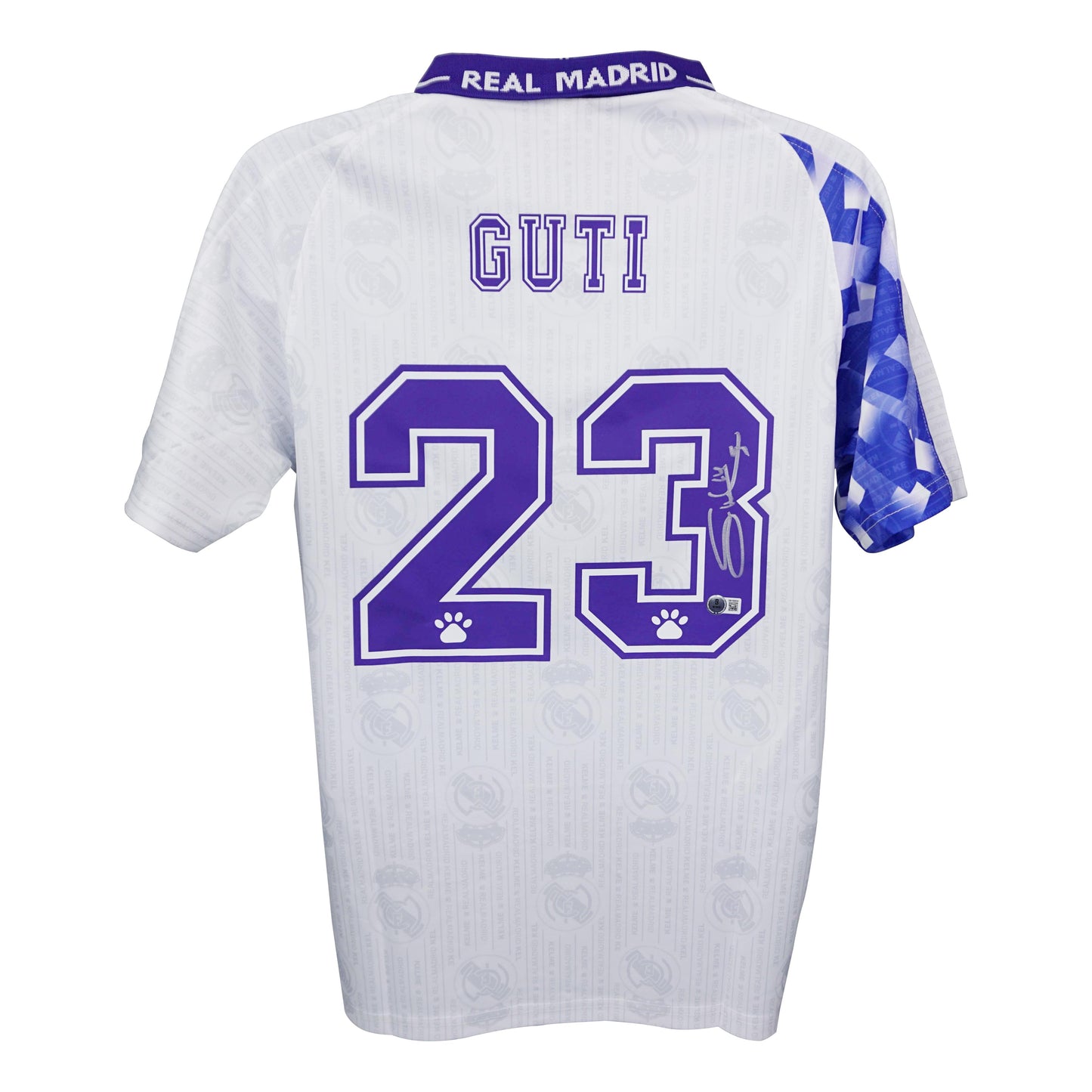 Guti Hernandez Signed (Beckett) Real Madrid Kelme Authentic Jersey