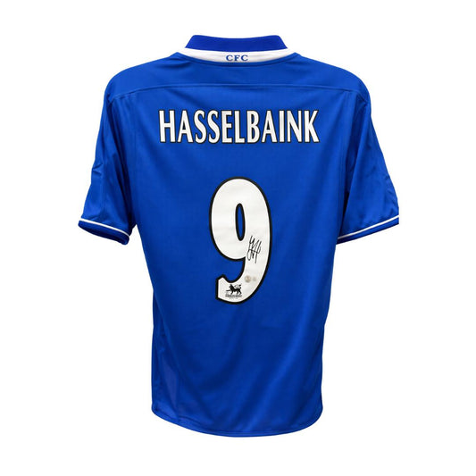 Jimmy Floyd Hasselbaink Signed (Beckett) Chelsea Umbro Authentic Jersey