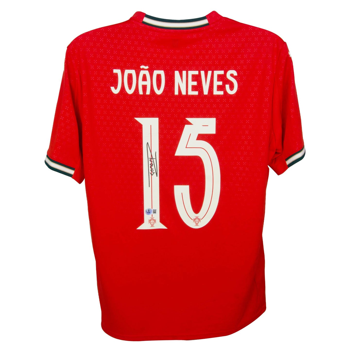 Joao Neves Signed (Beckett) Portugal National Team Puma Authentic Jersey