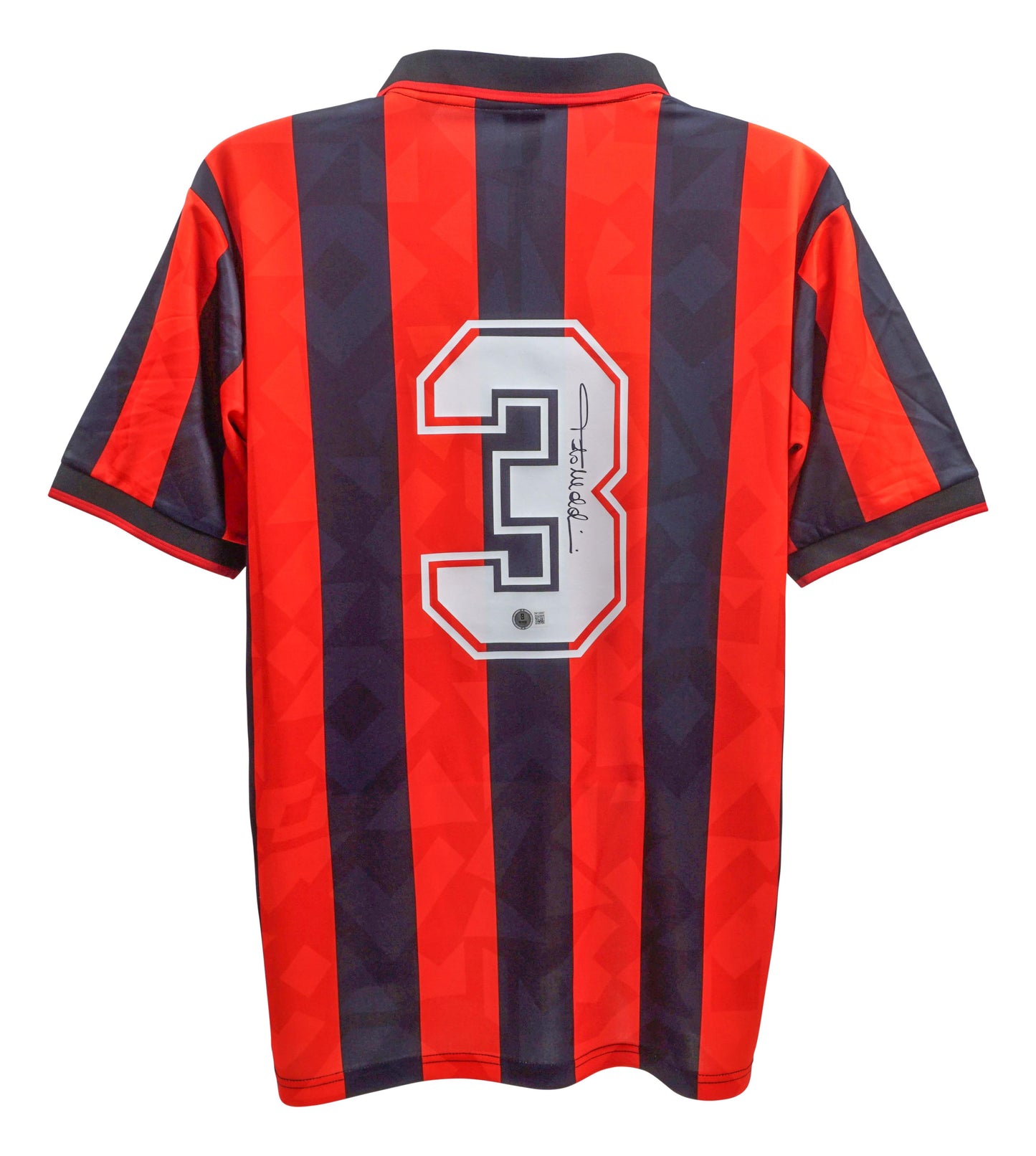 Paolo Maldini Signed AC Milan Lotto Authentic Jersey (Beckett)